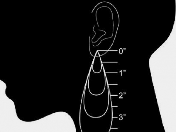 earring length guide