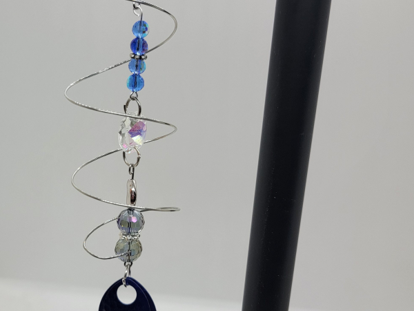 Beaded Suncatcher royal blue/blue beads