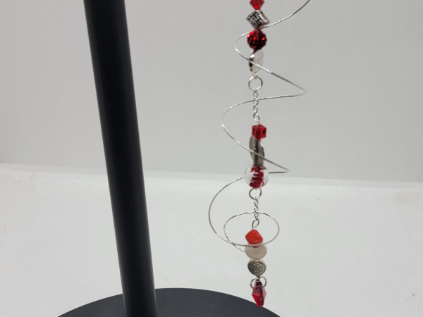 Subcatcher red and silver twirl