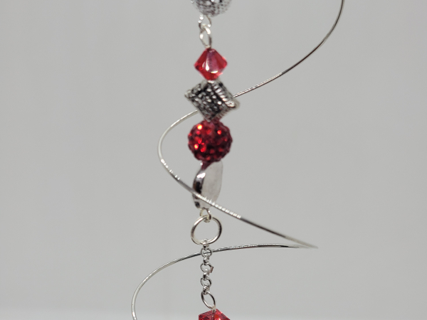 Suncatcher red and silver