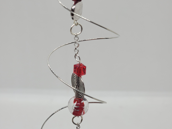 Suncatcher red and silver