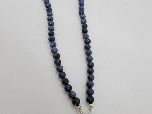 Beaded wristlet dark blue