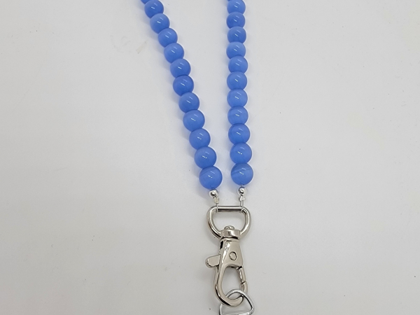 Beaded Wristlet sky blue