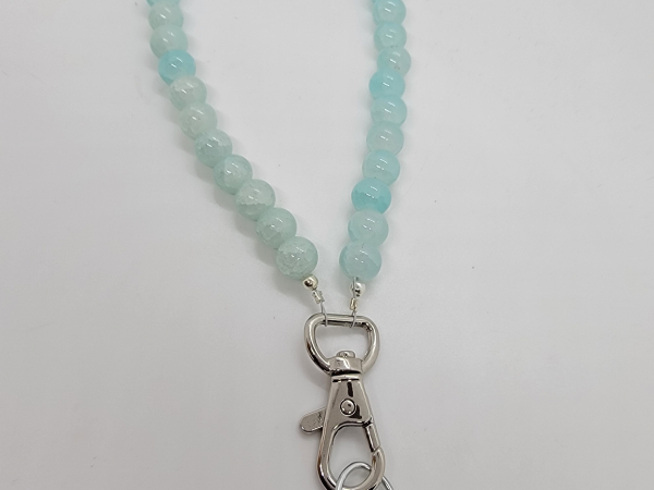 Beaded wristlet opal
