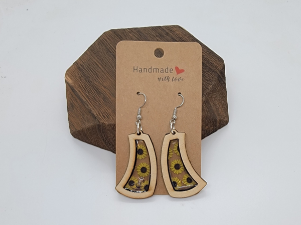 Sunflower earrings