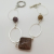Semi precious agate in earth tones bracelet