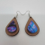 Beautiful double layered teardrop earrings