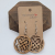 Infinity loop wood earrings
