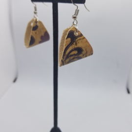 Cork leather earrings