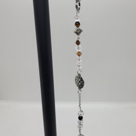 Suncatcher amber and silver beads
